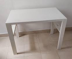 Ikea Pahl Desk White 96x58cm Adjustable