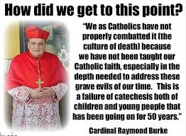 Image result for Photo of Cardinal Raymond Burke at the march for life 2018