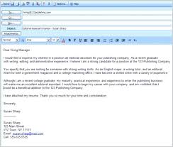 Email Template Sending Resume Cover Letter Custodian Sample