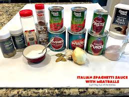 italian spaghetti sauce with meat