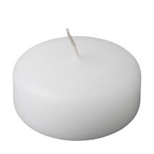 2 inch floating candle white