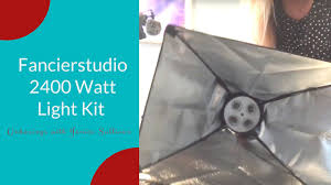 Fancierstudio 2400 Watt Lighting Kit Unboxing Youtube