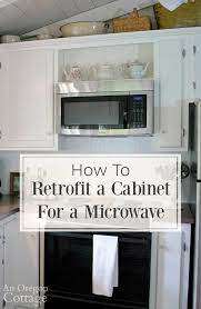 retrofit a cabinet for a microwave