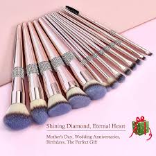 loryp glitter crystal makeup brushes