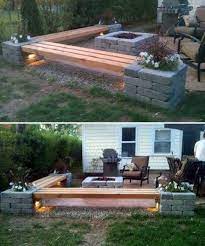 diy fire pit seating up to