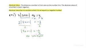Absolute Value Equation Has No Solution