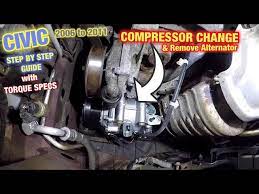 how to replace ac compressor on honda