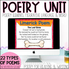 digital elements of poetry unit