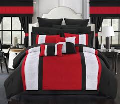 red and black bedroom interior design