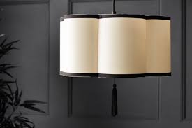 Cream Lantern Curved Ceiling Lamp Shade