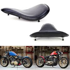 motorcycle bobber leather solo seat for