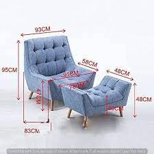 Reshuz Modern Blue Armchair With