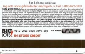 We did not find results for: Gift Card In Store Credit White Card Big Lots United States Of America Big Lots Col Us Big Lots 027 83744