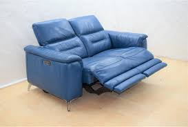 leather 2 seater recliner sofa