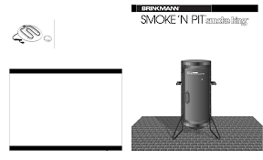 brinkmann smoke n pit outdoor barbecue