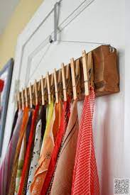 Looking for a good deal on scarf storage? 6 Great Ways Of How To Store Scarves This Winter Scarf Storage Organizational Hacks Clothes Pin Crafts