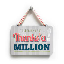 Not just thanks, but thanks a million. Just Wanna Say Thanks A Million Irish Saying Gifts Avokado Co