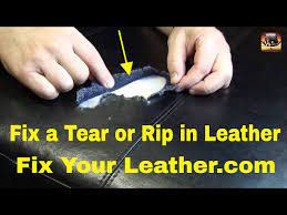 leather tear repair large tear in
