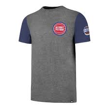 Details About Nba Detroit Pistons Double Rundown T Shirt Tee Top Short Sleeve Mens 47 Brand