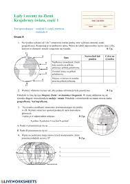 Geografia Klasa 5 Nowa Era Sprawdziany Dział 2 - Test online worksheet for klasa 5