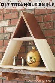 Diy Triangle Shelf Petite Modern Life