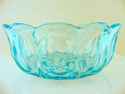 Vintage Bowls Aqua Glass
