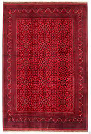khal mohammad afghan rug in red