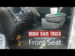 Ram Front Seat Removal 2009 2018 Ram