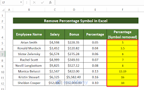 remove percene symbol in excel