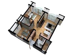 3d Floor Plan Doll House View 05 3d