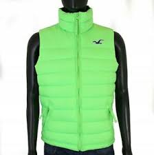 Details About R Hollister Mens Vest Warmed Green Size S