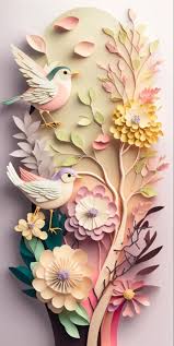 Flower Iphone Wallpaper Paper Cutout
