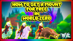 I have put together all the new secret codes of roblox world zero in this video. How To Get A Mount For Free In World Zero Roblox Youtube