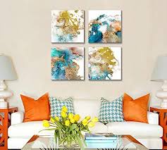 Altalart Turquoise Abstract Canvas