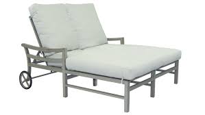 Roma Cushioned Double Chaise Lounge W