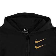 Nike nike one pp5 colorblock tights women's • black/black/metallic gold. Nike Nsw Swoosh Zip Hoodie Junior Boys Zip Hoodies Sportsdirect Com