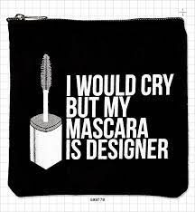 mascara makeup clutch black
