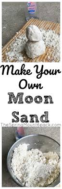 make your own moon sand our wabisabi life