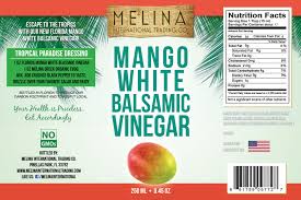 mango white infused balsamic vinegar 250 ml