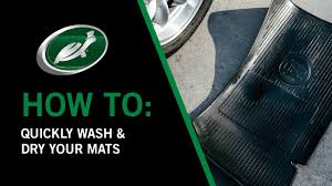 how to quickly wash dry your car mats