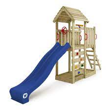 Climbing Frame With Wooden Roof