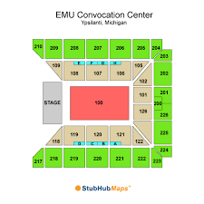 Emu Convocation Center Seating Chart 2019