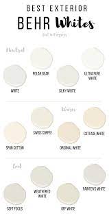 Best Behr White Paint Colors For