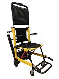It uses a system of belts mounted on two elongated tracks that allows the chair to balance and glide on the edge of the stairs while creating friction to slow momentum. Line2design Battery Powered Track Stair Chair 70019 Y Bat Heavy Duty Emergency Lightweight Portable Folding Evacuation Stair Chair Load Capacity 400 Lb Yellow Buy Online In Dominica At Dominica Desertcart Com Productid 96415957
