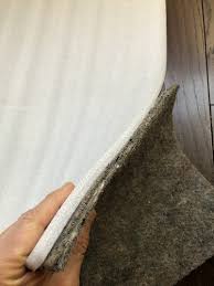 carpets under felt or closed cell foam