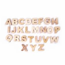 soft pine wood alphabets upper case