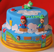 Super mario birthday cake table. Mario Cakes Decoration Ideas Little Birthday Cakes