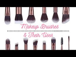 makeup brushes name and their uses