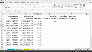 Calculating With Hours Minutes And Time Of Day Excel Tips Lynda Com