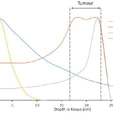 comparison of depth dose distribution